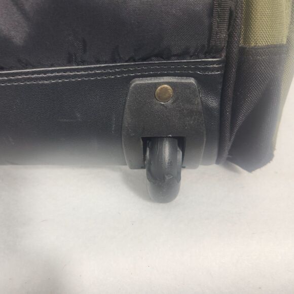 Rugged Gear Rolling Duffel Backpack 96L Green Black Wheels Travel Hiking Bag - Picture 10 of 12